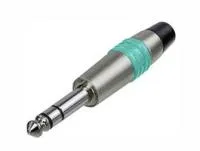 Rean NYS228C-5 кабельный разъем Jack 6.3мм TRS(стерео), штекер металический корпус для кабеля 6мм
