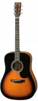 Aria AD-28 BS Гитара акустическая,корпус: ель, задняя и боковые стороны: Mahogany, гриф: красное дер