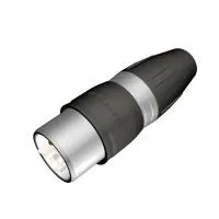 Seetronic SCWM3-67- Кабельный разъем XLR 3-pin (вилка) для наружного применения (IP67), на кабель диаметром 5–8 мм, под пайку, серебристый