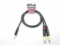 E35-3,5-2J-0150-0 Кабель акустический 3.5-2х6.3мм, 1.5м, ZZcable