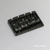 Gotoh 404bo-4-b  бридж для 4-струнной бас гитары, латунные седла, черный