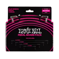 Ernie Ball 6224 набор соединительных кабелей, угловой джек/угловой джек, чёрный