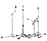 PEARL HWP-150S - комплект стоек для ударной установки: BC-150S - стойка для тарелки "журавль", C-150S - прямая стойка для тарелки, H-150S - стойка хай-хэт с плоским основанием, S-150S - стойка для малых барабанов с плоским основанием