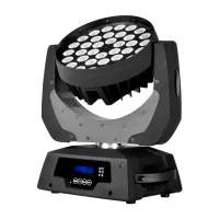 LC13401 cветодиодная вращающаяся голова Wash, 36x10 Вт RGBW CREE LED, DMX-12/38/38 каналов, PAN 540/TILT 265, диммер, строб, угол 35°, Lexor