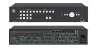 Счетверенный масштабатор HDMI, HDBaseT, VGA в HDMI / HDBaseT с эмбедированием/деэмбедированием аудио; поддержка 4К60 4:4:4, CEC, усилитель мощности аудио Kramer Electronics [VP-554X]