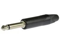 Neutrik NP2X-BAG кабельный разъем Jack 6.3мм TS (моно) штекер, компактный черненый корпус диаметром