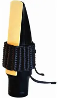 Tenor saxophone ligature Bambu AT01 - Woven ligature with two tie cords for tenor saxophone. Black color