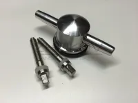 ZHD-DUR240 Двухсторонний лаг для барабана с одной стойкой, Zhukov Handcrafted Drums