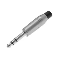 Qtex SK008-JP-Z- Разъем Jack 6,3 мм стерео (вилка), под пайку