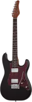 SCHECTER JACK FOWLER TRAD BLACK PEARL - 6-ти струнная электрогитара, именная модель Jack Fowler, корпус: красное дерево, гриф: черное дерево, накладка: жженый клён, на болтах, 22 лада, звукосниматели: HH Schecter USA Pasadena™, регулировки: 1х громкость,