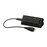 Eds tc 703tr  туровый дистрибьютор питания, рсе schuko 16а х 3, кабель 2 м