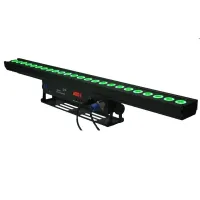 LED Bar 24-15
                Прожектор LED Bar 24-15 
Прожектор, 24 светодиода по 15 Вт (5-in-1 RGBWA). Электронный диммер 0-100%. Строб. Угол луча 45°. Потребляемая мощность 300 Вт. Управление: DMX512  количество каналов 6/7/12, звуковая активация, авто