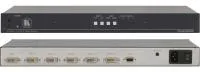 14578 VM-24HDCP - VM-24HDCP - высококачественный усилитель-распределитель сигнала DVI. Он выполняет перетактирование и компенсацию АЧХ кабеля для сигнала с одного из двух входов, после чего выдает сигнал на четыре одинаковых выхода.