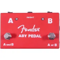 FENDER 2-Switch ABY Pedal, Red Педаль эффектов ABY свитч