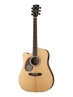 MR710F-LH-NS-WBAG MR Series Электро-акустическая гитара леворукая, с вырезом, цвет нат., чехол, Cort
