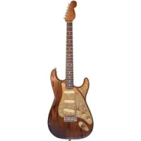 Paoletti stratospheric wine sss natural  электрогитара, форма stratocaster, цвет коричневый, кейс