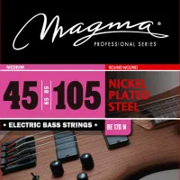 Magma Strings BE170N - Струны для бас-гитары 45-105, Серия: Nickel Plated Steel, Калибр: 45-65-85-105, Обмотка: круглая, никелированая сталь, Натяжени