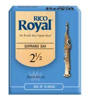 RIB1025 Rico Royal Трости для саксофона-сопрано, размер 2.5, 10шт в упаковке Rico