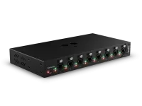 GeNetix GS8 8 Port PoE Unmanged Network Switch
                Гигабитный 8 портовый Switch, До 200W на передачу по 8 портам через PoE.
LED индикаторы статуса Ширина с креплениями для река 482 мм, без креплений 330 мм, Глубина 172 мм, Высота 43 мм, Вес 2.