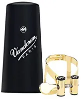 Clarinet ligature Vandoren M/O LC61GP - Gilded German clarinet ligature. Plastic cap included