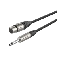 ROXTONE DMXJ210/1 Кабель микрофонный, D 6мм, XLR (3P-F/(RX3F-NT) - 6,3mm JACK (M)/ (RJ2P-NN), 1м.