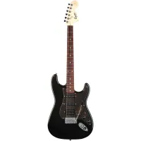 FENDER SQUIER AFFINITY FAT STRATOCASTER HSS RW MONTEGO BLACK - Электрогитара