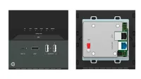 Kramer [ext3-c-wp-xr-t/eu(b)] передатчик usb-c, rs-232, ик, usb, ethernet 1g по витой паре hdbaset 3.0; увеличенное расстояние передачи, поддержка 4к60 4:4:4, poe, проходной выход hdmi, исполнение в виде настенной панели, цвет черный