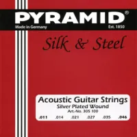 305100 Silk and Steel Комплект струн для акустической гитары, 11-46, Pyramid