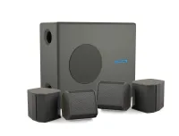 CVGAUDIO SUBSET-BL / SAT-S3 - Профессиональный пассивный комплект из сабвуфера и четырех сателлитов, Hi-Pass / Low-pass пассивные фильтры, 200W (max) / 4ohm, цвет черный