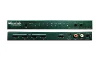 Коммутатор [500437] [500437] MuxLab [500437]  4х1 HDMI с деэмбедером аудио, HDMI 2.0 4K/60