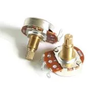 RV24B-B5-18 полноразмерный потенциометр, 500 кОм, тип B, резьба 18 мм, латунный вал, Donlis