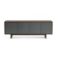 Стойка BDI Octave 4-секционная Drift Oak with Grey Doors (8379)