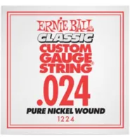 Ernie Ball 1224 струна для электро и акустических гитар. Никель, калибр .024