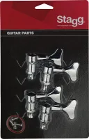 STAGG KG443CR - 4 колка для бас-гитары. Никелированные. Крепежные винты в комплекте