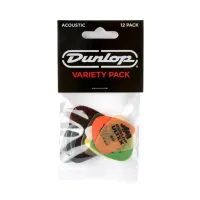 Dunlop pvp112 variety acoustic 12pack  набор медиаторов для акустической гитары, 12 шт.