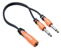 BESPECO SLYX2J030 Переходник 6,3 mm stereo jack socket - 2 x ? 6,3 mm jack