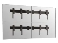 Vogels W2264 Black- Комплект настенного крепления для видеостены 2х2 из дисплеев диагональю 49–55'', альбомная ориентация, макс. нагрузка 320 кг