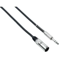 BESPECO IROMC600 Кабель готовый микрофонный cannon female (XLR3FX) - ? 6,3 mm jack TRS (SS10), 6м