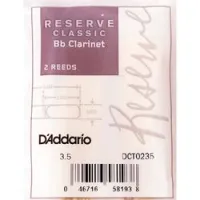 D`addario dct02355 sale  трости для кларнета bb, reserve classic (3 1/2 +), 2шт. в пачке
