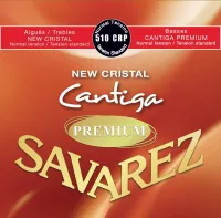savarez new cristal-cantiga premium 510crp - Комплект струн для классической гитары басы cantiga на многожильной композитной основе с посеребренной медной обмоткой выполнены из новых материалов с использованием новых технологий. дисканты new cristal из ли