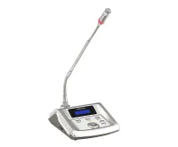 GONSIN TL-VXB4200 S Микрофонная консоль председателя с функцией голосования. Поддержка IC-карт регистрации. ЖК дисплей. Встроенный динамик. Регулятор громкости и выход для наушников, выход для записи. Цвет- серебристый.
