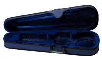 GEWApure CVF 03 4/4 кейс для скрипки полужесткий, контурный синяя ткань/синий велюр
