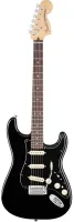 FENDER DELUXE STRAT PF BLK электрогитара Deluxe Strat (ясень), цвет черный, накладка грифа Пао Ферро