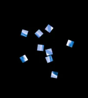 Конфетти металлизированное 6х6мм синее