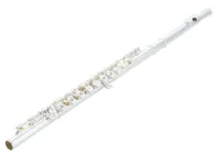 YAMAHA YFL-382//ID флейта полупрофессиональная, с резонаторами, в линию, без Ми-механики, корпус и клапаны - посеребренные