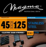 Magma Strings BE165S - Струны для 5-струнной бас-гитары Low B 45-125, Серия: Stainless Steel, Калибр: 45-65-80-100-125, Обмотка: круглая, нержавеющая