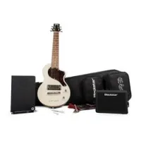 Carry-on deluxe white sale  тревел-гитара в комплекте с комбо fly 3 bt
