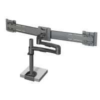 Kondator 438-LC22B- Настольный шарнирный кронштейн серии OSLO для 2 мониторов (1x2), макс. нагрузка 8 кг, зажим, черный