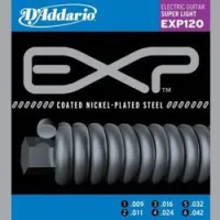 D`addario exp120 sale  струны для электрогитары с полимерным покрытием 9-42, увеличенный срок службы