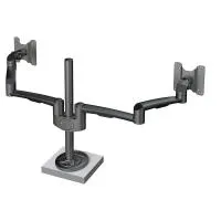 FORMING FUNCTION 4181502809- Настольный шарнирный кронштейн серии OSLO для 2 мониторов (1x2), макс. нагрузка 28 кг, струбцина, черный